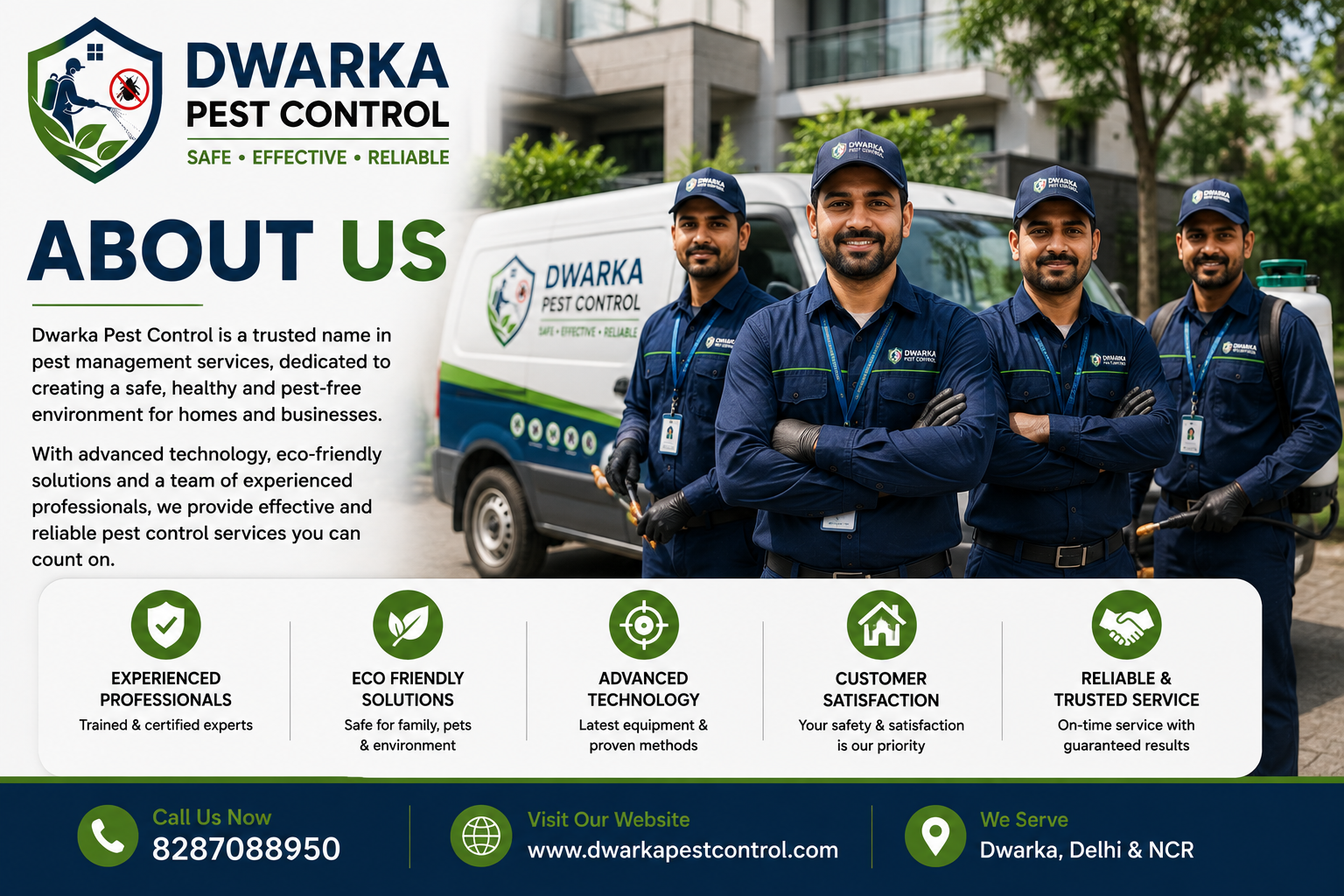 Dwarka Pest Control professional pest control team in Delhi
