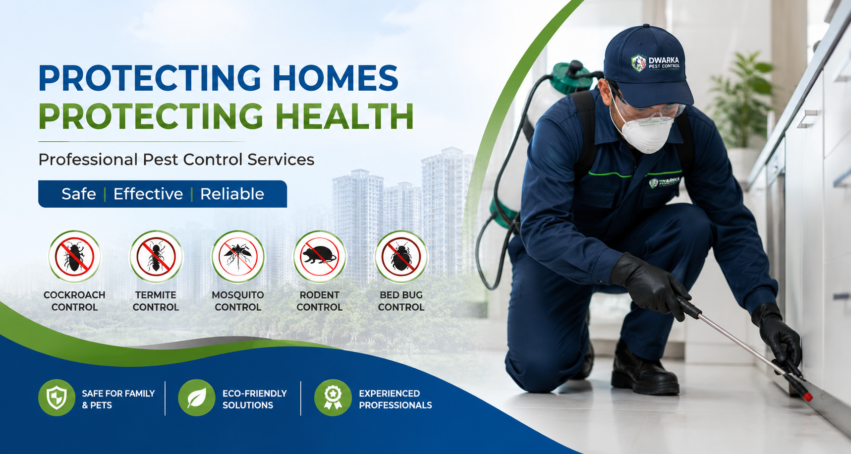 Professional pest control services in Dwarka Delhi