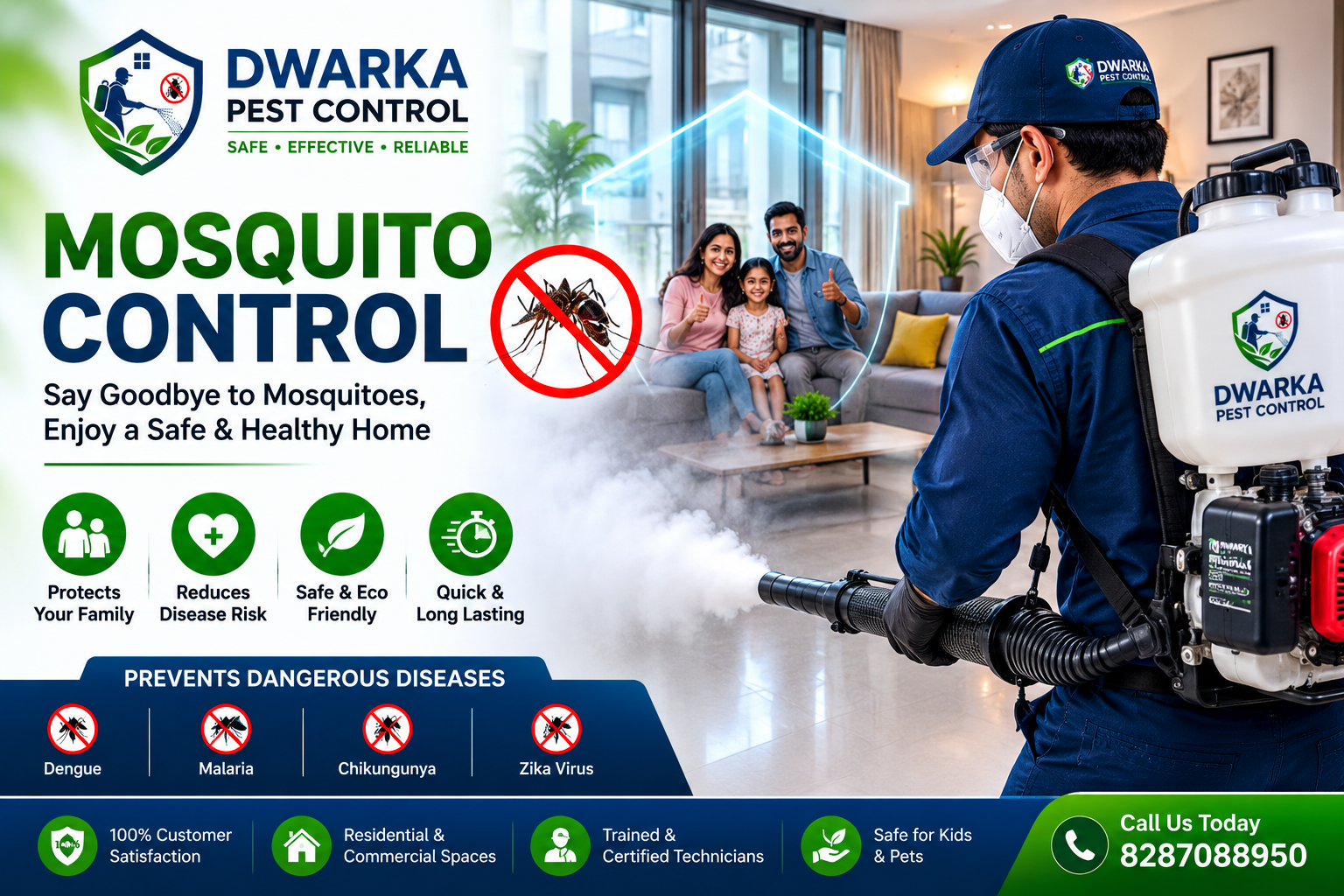Mosquito control service in Dwarka Delhi